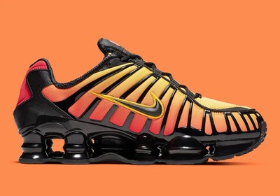 Nike Shox TL Sunrise Orange Yellow Gradient Shoes AV3595-004 Men's