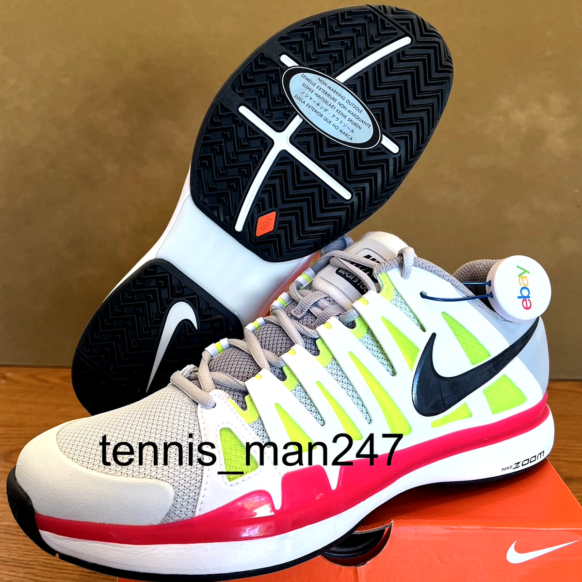 Nike Roger Federer 2012 Australian Open Zoom Vapor 9 Tour Tennis