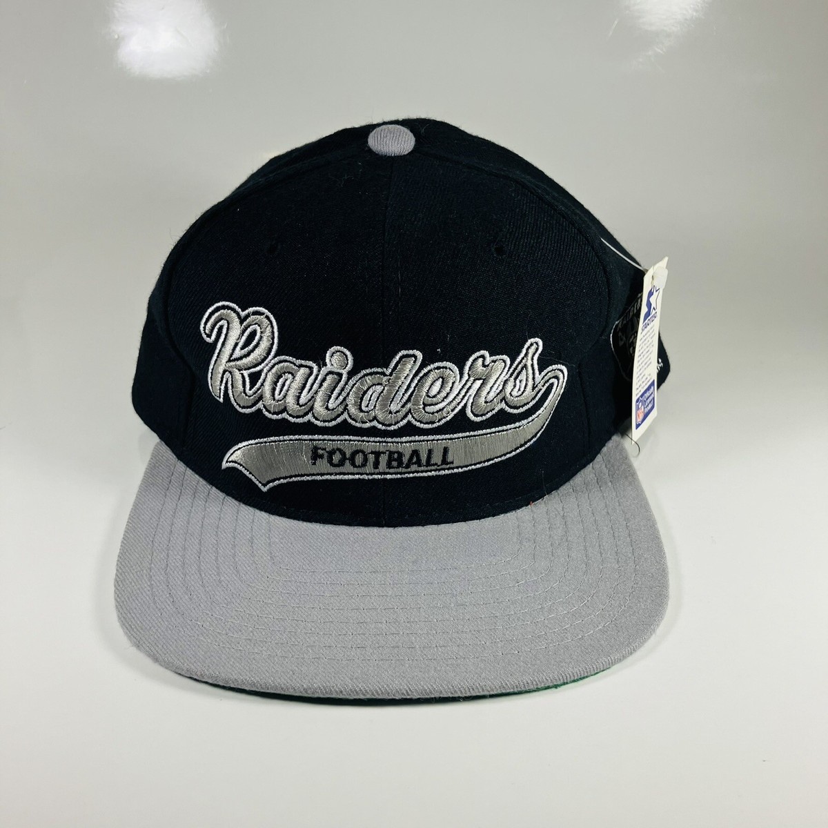Vintage 90s NFL Los Angeles RAIDERS Starter Snapback Hat Wool