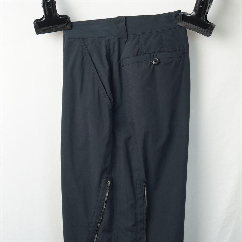 USED 80S ISSEY MIYAKE MEN BRUSH TAG SIDE ZIP PANTS BLACK MADE IN