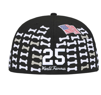 New Supreme Bones Box Logo New Era Black 7 3/8 | eBay