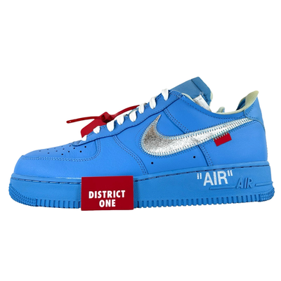 Off White x Nike Air Force 1 Low '07 MCA University Blue - Size 10