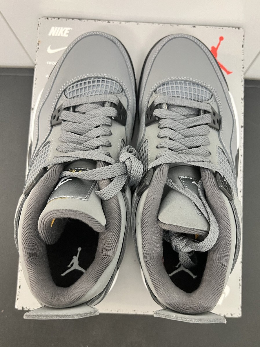 New Nike Air Jordan 4 Cool Grey Retro 408452 007 B Grade GS Size