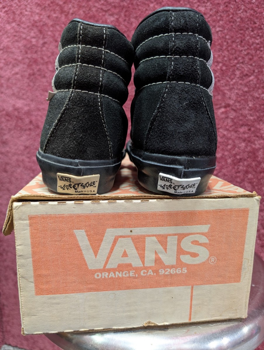 Vintage 1980's Vans Native American High Top Skate Shoes New In