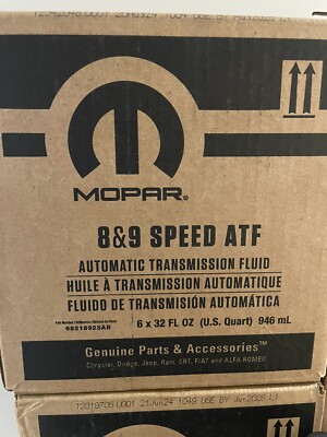 Mopar 8&9 Speed ATF fluid For 8/9 Speed Transmissions 68218925AB