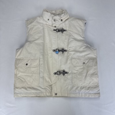 Vintage POLO RALPH LAUREN Fireman Vest Adult Large Ivory Down