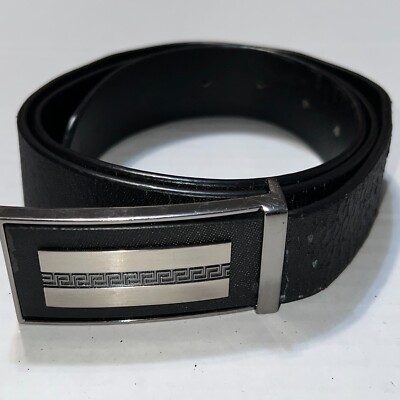 Vintage GIANNI VERSACE Black SIlver Belt Size 110/44 DBX Made in