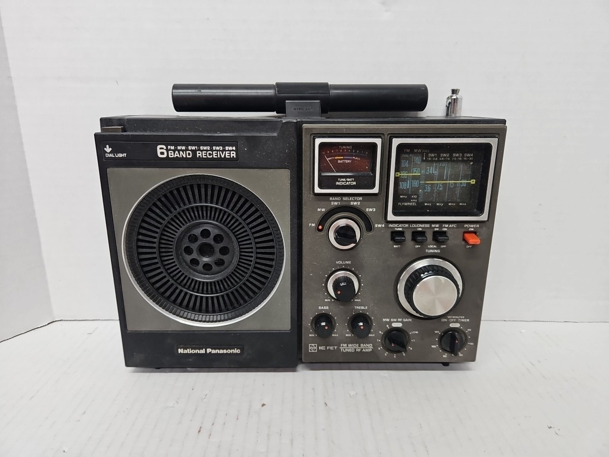 Panasonic / National RF-1180 Radio 6 band receiver Antique Works