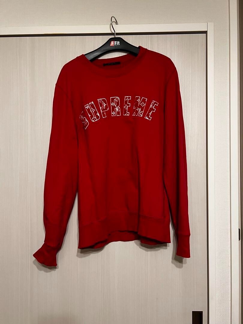 LOUIS VUITTON SUPREME collaboration arch logo crew neck sweatshirt
