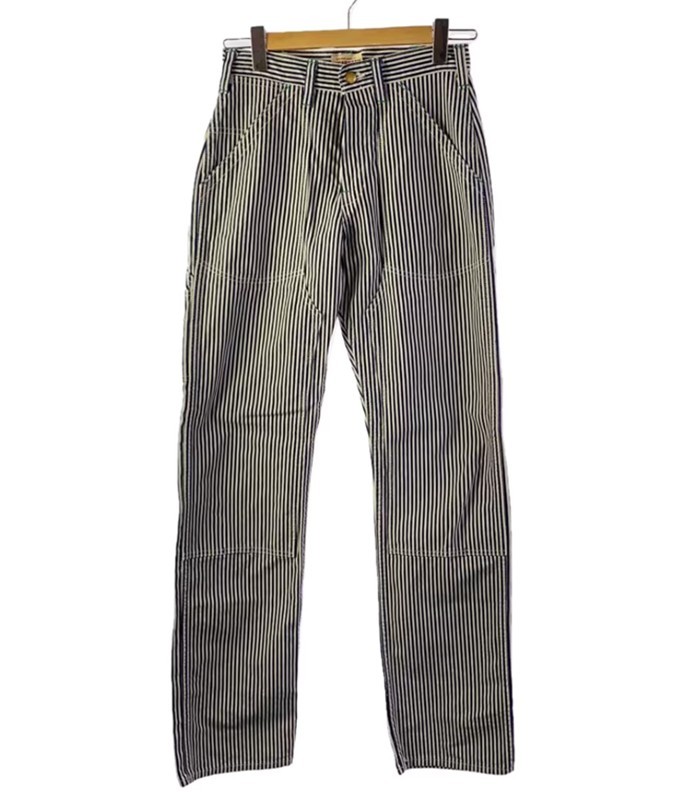 Sugar Cane Hickory Stripe Denim Double Knee Pants W30 Made in