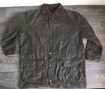 Barbour Jacket Vintage A400 Northumbria Wax Cotton Classic! Olive