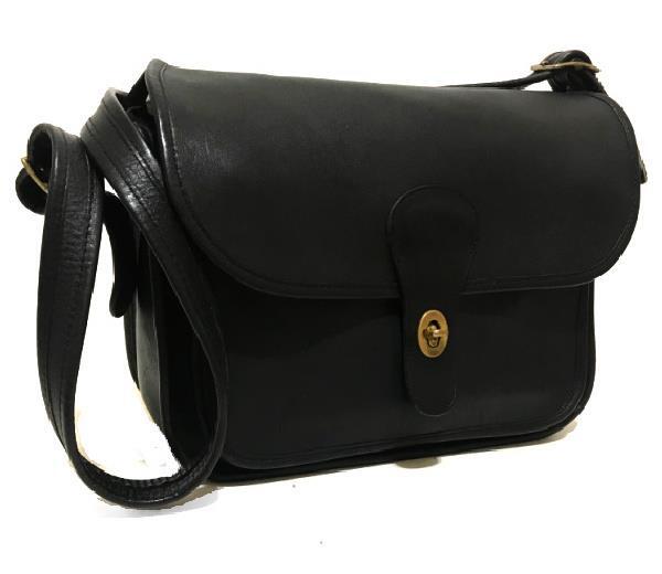 RARE Coach Vintage 1986 Original Rambler Black Leather Bag 9735