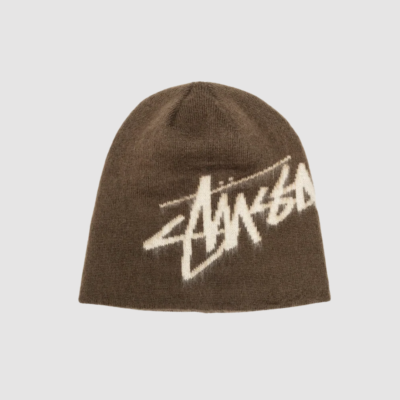 Stussy Brushed Out Stock Skullcap Beanie Brown | eBay