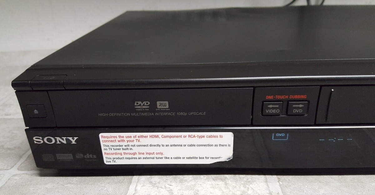 Sony RDR-VX535 VHS VCR /DVD Recorder Combo HDMI NO REMOTE (SEE