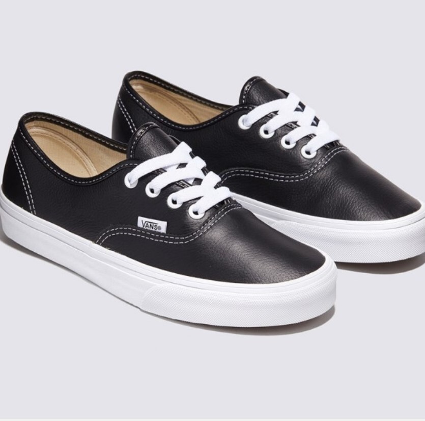 VANS Authentic men's sneakers VN000CRTBPA leather black | eBay