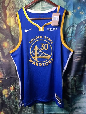Men's Size XXL NIKE Rakuten NBA Golden State WARRIORS Curry 30