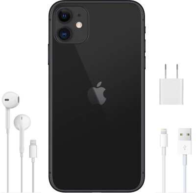 Apple iPhone 11 - 128GB - Factory Unlocked Bundle - Black