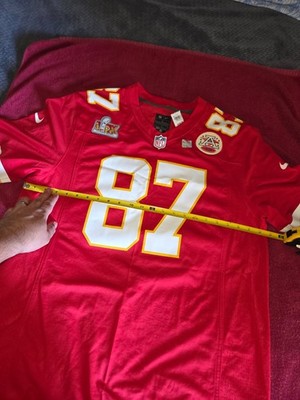 Kansas City Chiefs Jersey Travis Kelce #87 Super Bowl LIX Patch