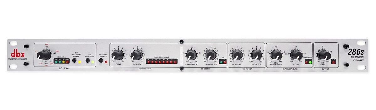 DBX 286S Mic Pre-Amp Processor 286 S Microphone/Instrument Preamp