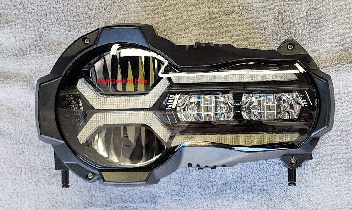 BMW R1250GS & Adv LED Headlight Assembly Replaces the OEM halogen