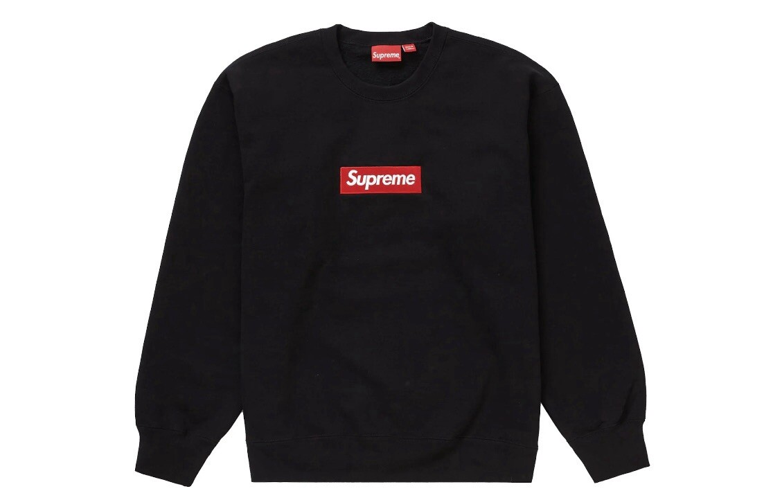 Size Medium - Supreme Box Logo Crewneck FW22 “Black” ✓New And