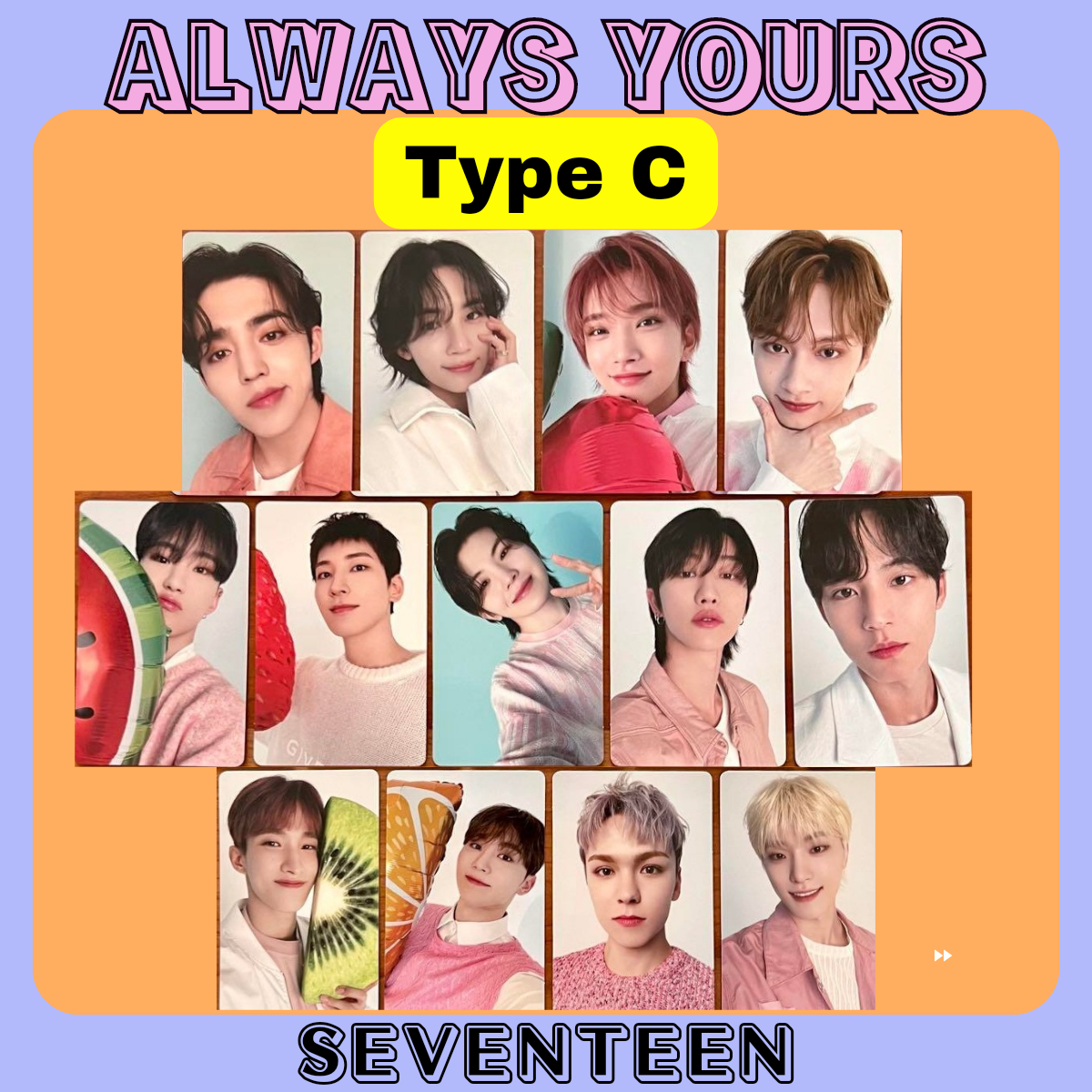 SEVENTEEN ALWAYS YOURS JAPAN BEST ALBUM Photo Card TypeC Limited