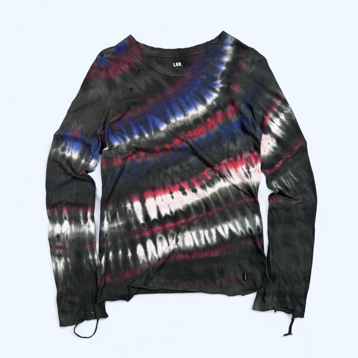 L.G.B. Le Grande Bleu distressed longsleeve size 3 | eBay