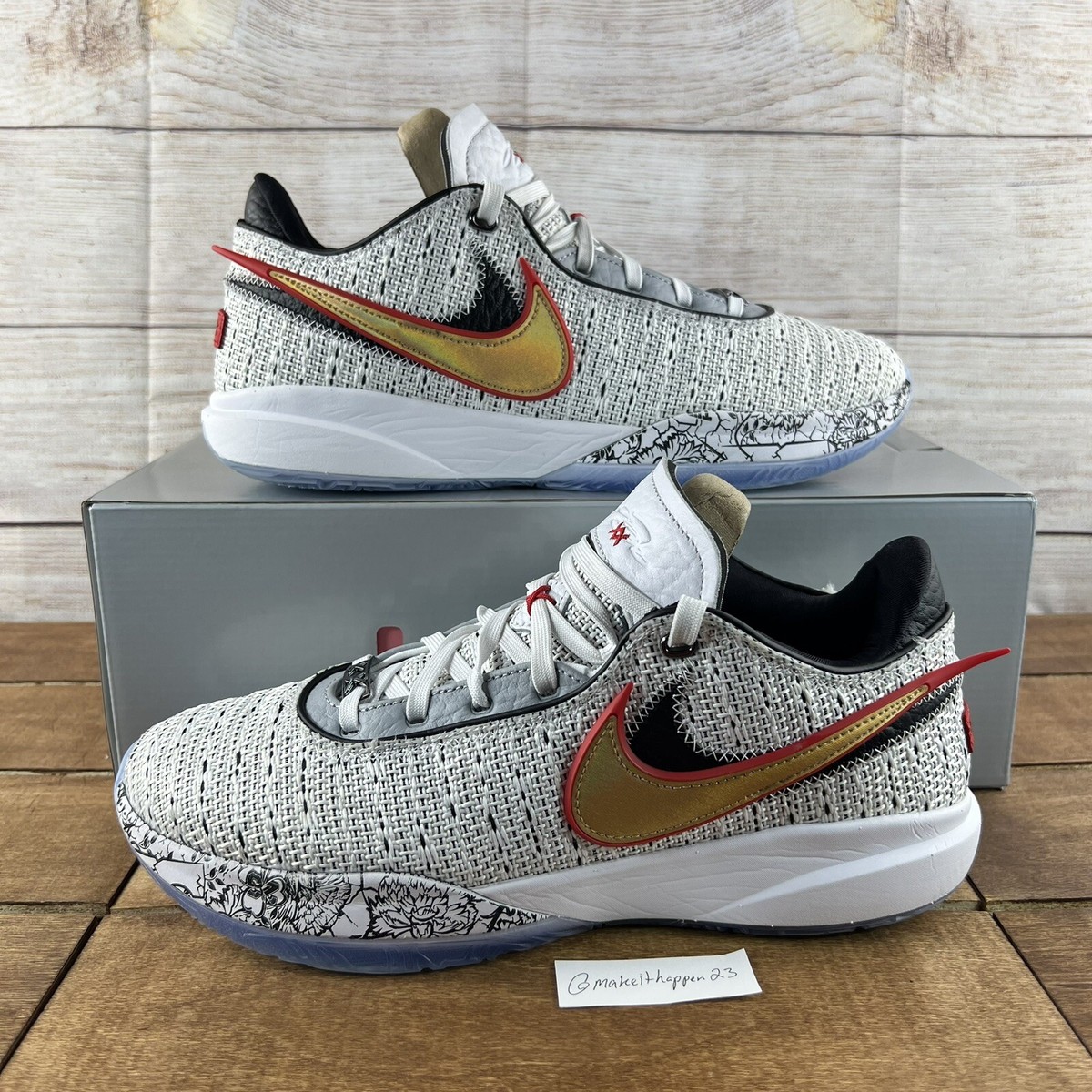 Nike Lebron 20 XX 'The Debut' White Gold Black Red DJ5423-100 Men