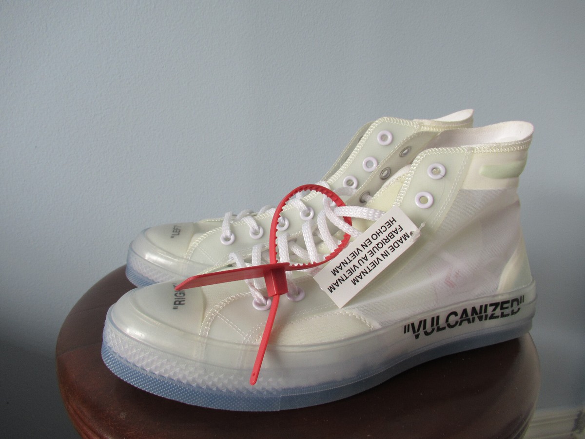 OFF-WHITE X CONVERSE Chuck Taylor All-Star Vulcanized 10 MENS 100
