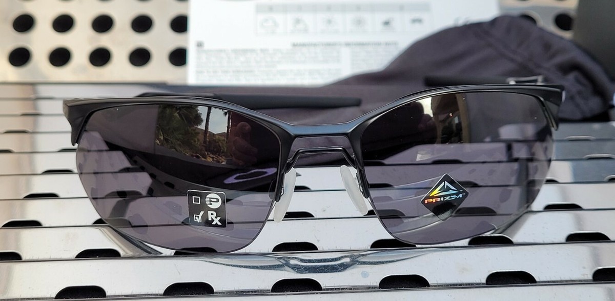 New Oakley WIRETAP 2.0 4145-0160 Sunglasses Satin Black w/ Prizm