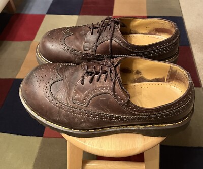 DR Martens Dark Brown Mens UK11 US12 England Leather Brogue