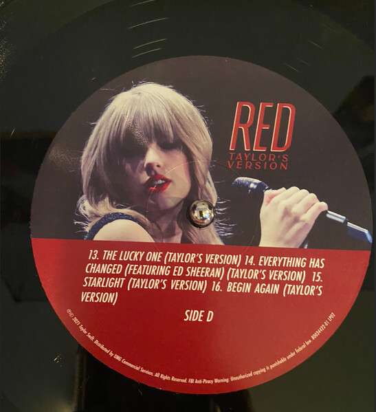 Taylor Swift-Red (Taylor's Version) |4LP | Audiophile | Collectors