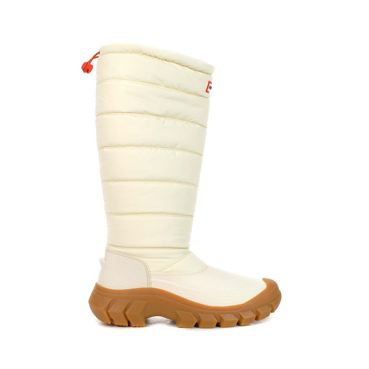 Hunter Women's Intrepid Tall White Willow/Gum Snow Boots