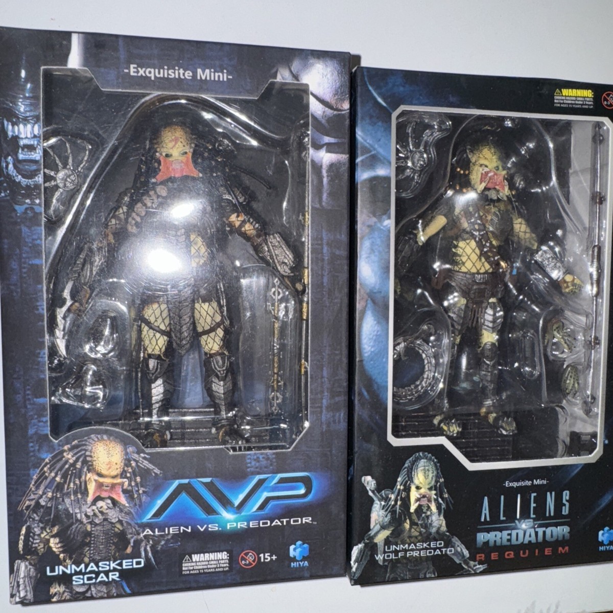 Hiya Toys Alien vs. Predator 2 Unmasked Scar Wolf Predator 1:18
