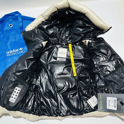 Moncler X Adidas Fusine Short Down Jacket 00/ XS White/Ivory Full