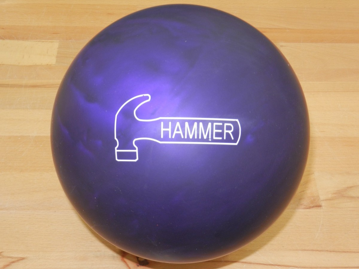 NIB 14# Hammer Purple Pearl Urethane Bowling Ball 14.2/3-4