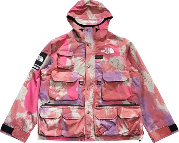 North face X Supreme Pink Cargo Jacket Size M | eBay