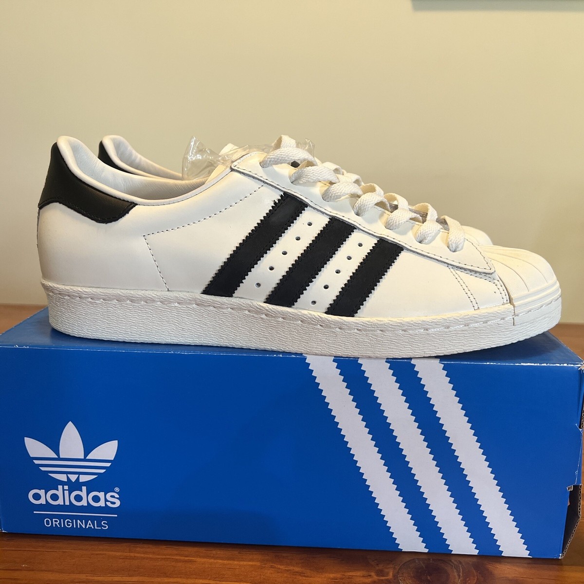 DS US 10.5 ADIDAS SUPERSTAR 80S DELUXE DLX VINTAGE 