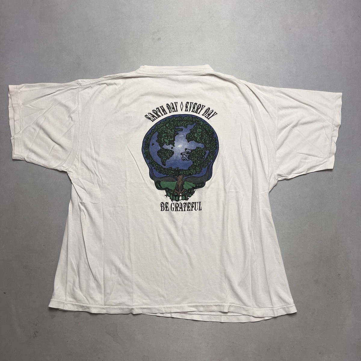 Vintage 80s Grateful Dead Earth Day Single Stitch Band T Shirt XL