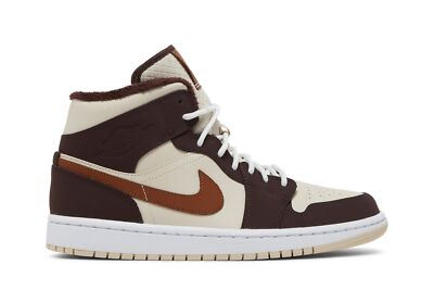 Level SS/New - Jordan Air Jordan 1 Mid SE 'Cream Dark Chocolate