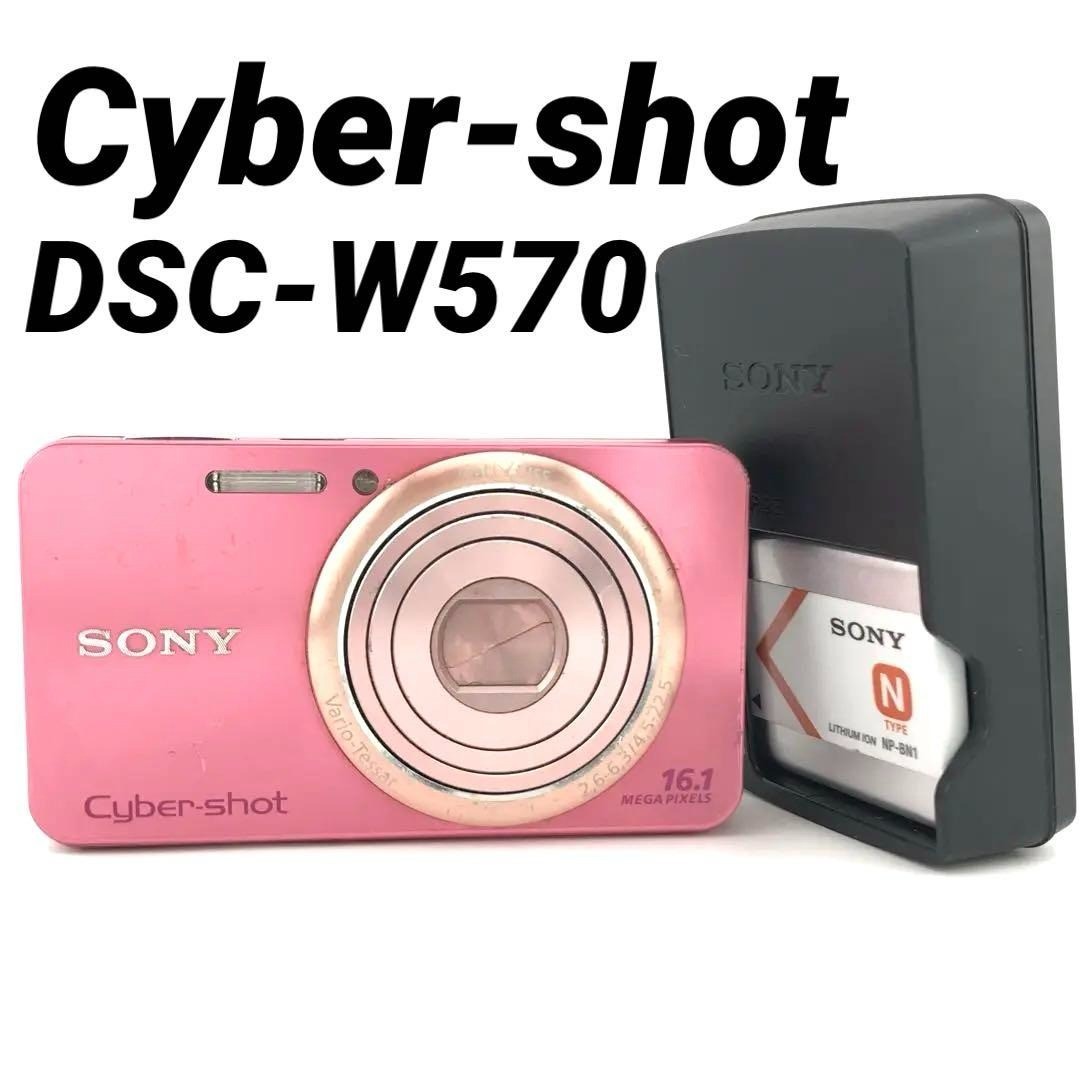 Sony Cyber-Shot DSC-W570 Pink Digital Camera 16.1MP 5x Optical