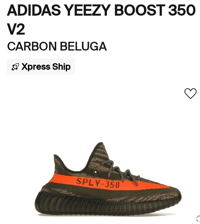 Size 11 - Adidas Yeezy Boost 350 V2 (Carbon Beluga) HQ7045 | eBay