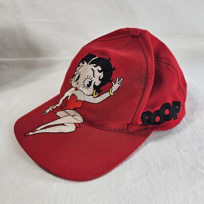 Betty Boop Snapback Red Big Logo Hat Cap Universal Studios