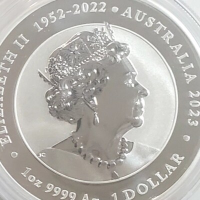 コレクション DRAGON & KOI Antique 1 Oz Silver Coin 1$ 2023 1 oz