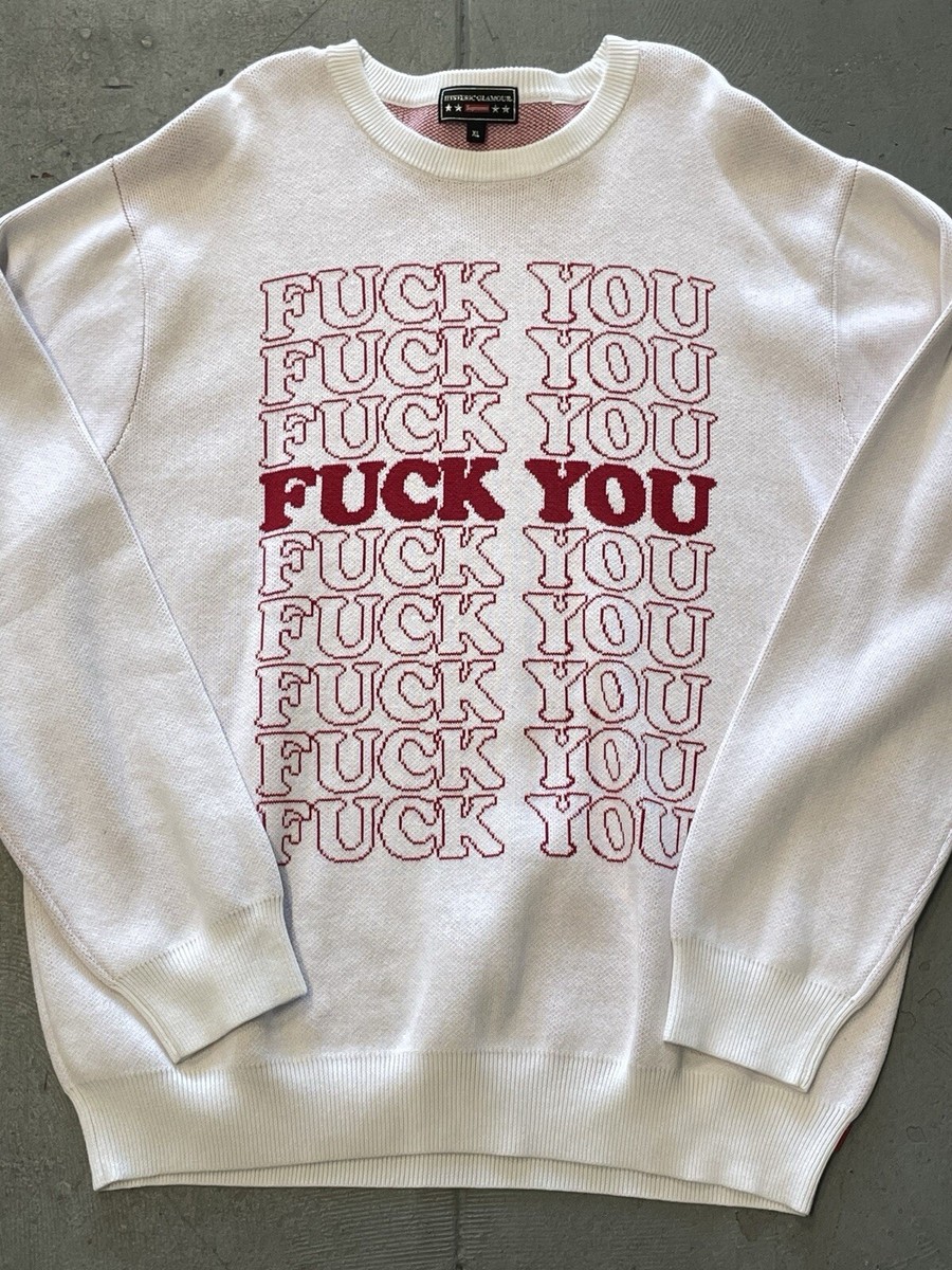 Supreme x Hysteric Glamour F**k You Sweater FW17 Deadstock Hype