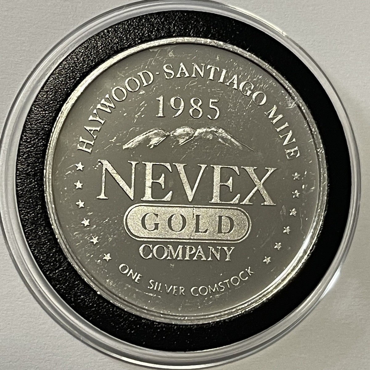 Nevada's Comstock Lode -NEVEX- 1985 Ultra RARE 1 Troy Oz. .999