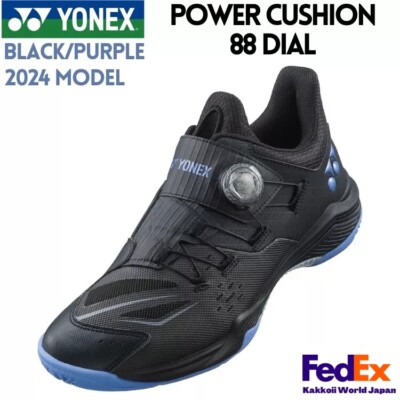 YONEX Badminton shoes POWER CUSHION 88 DIAL Black/Purple SHB88D3