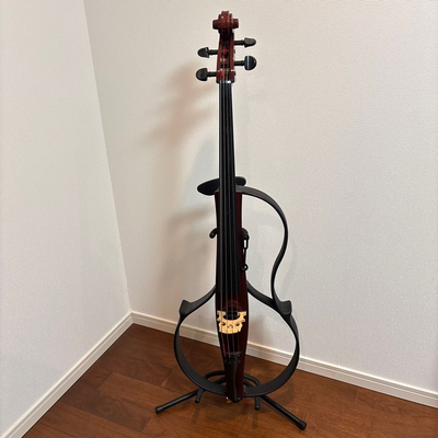 10409】YAMAHA SVC-100 サイレントチェロ 胸当て ケース 弓 YAMAHA SVC