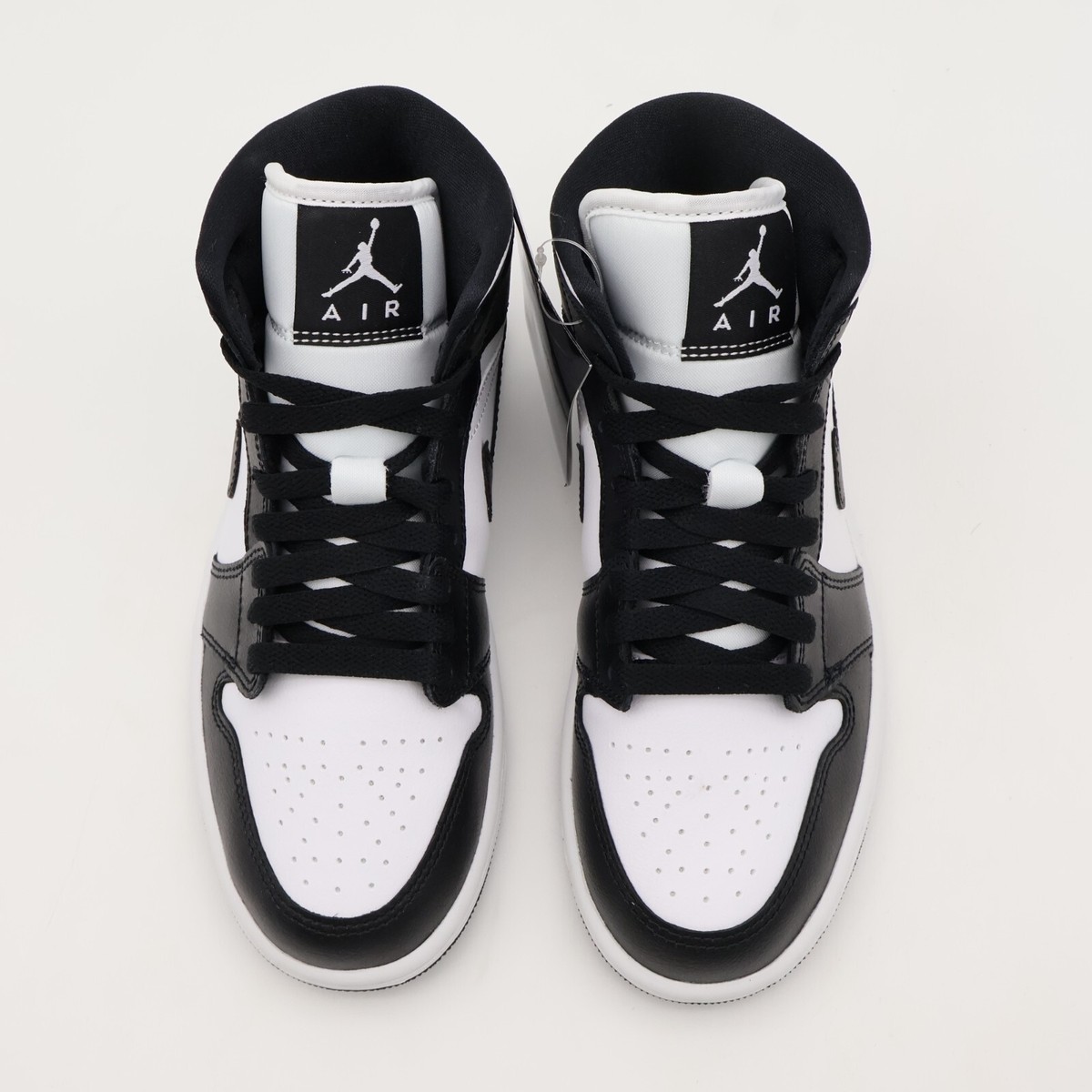 DV0991-101 Nike Air Jordan 1 Mid Black White Panda (Women's) | eBay