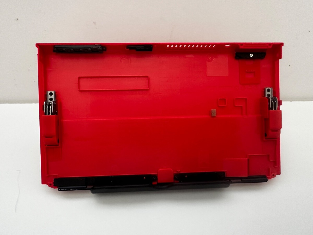 Nintendo Switch OLED Console Rear Case Replacement- Mario RED